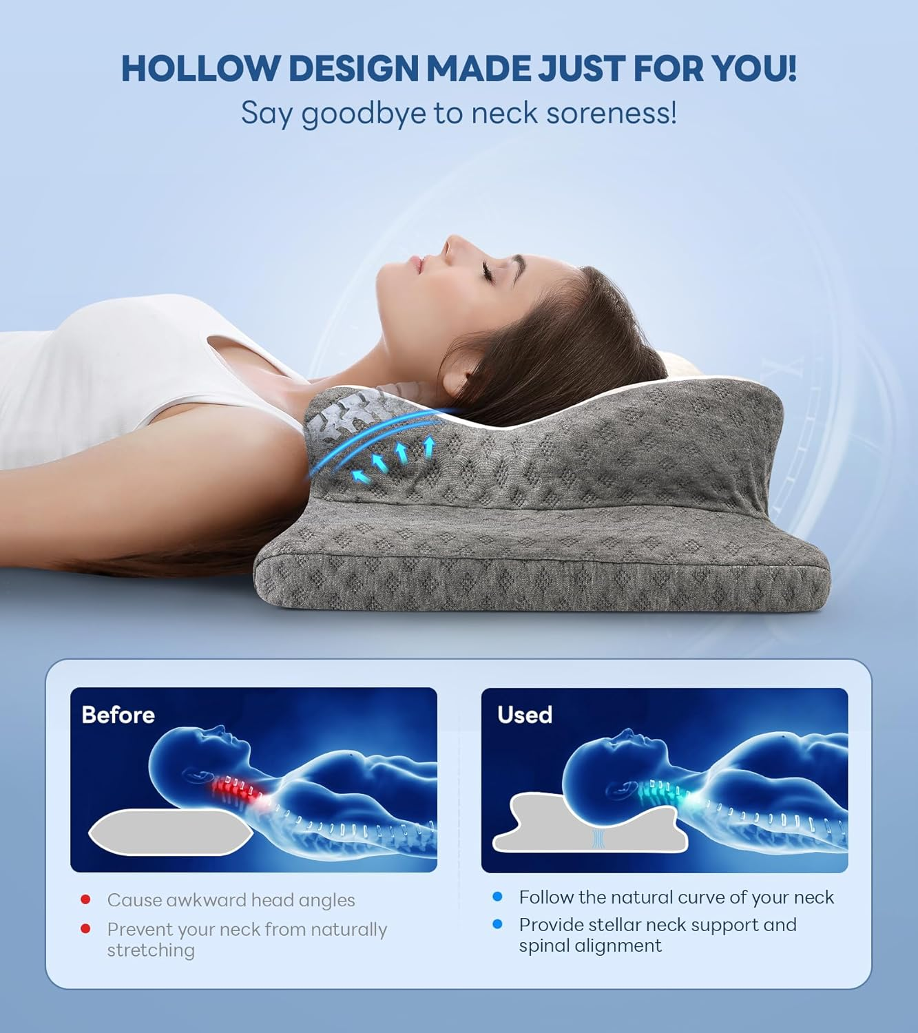 Breathable & Hypoallergenic – Stay cool and comfortable all night long. 2