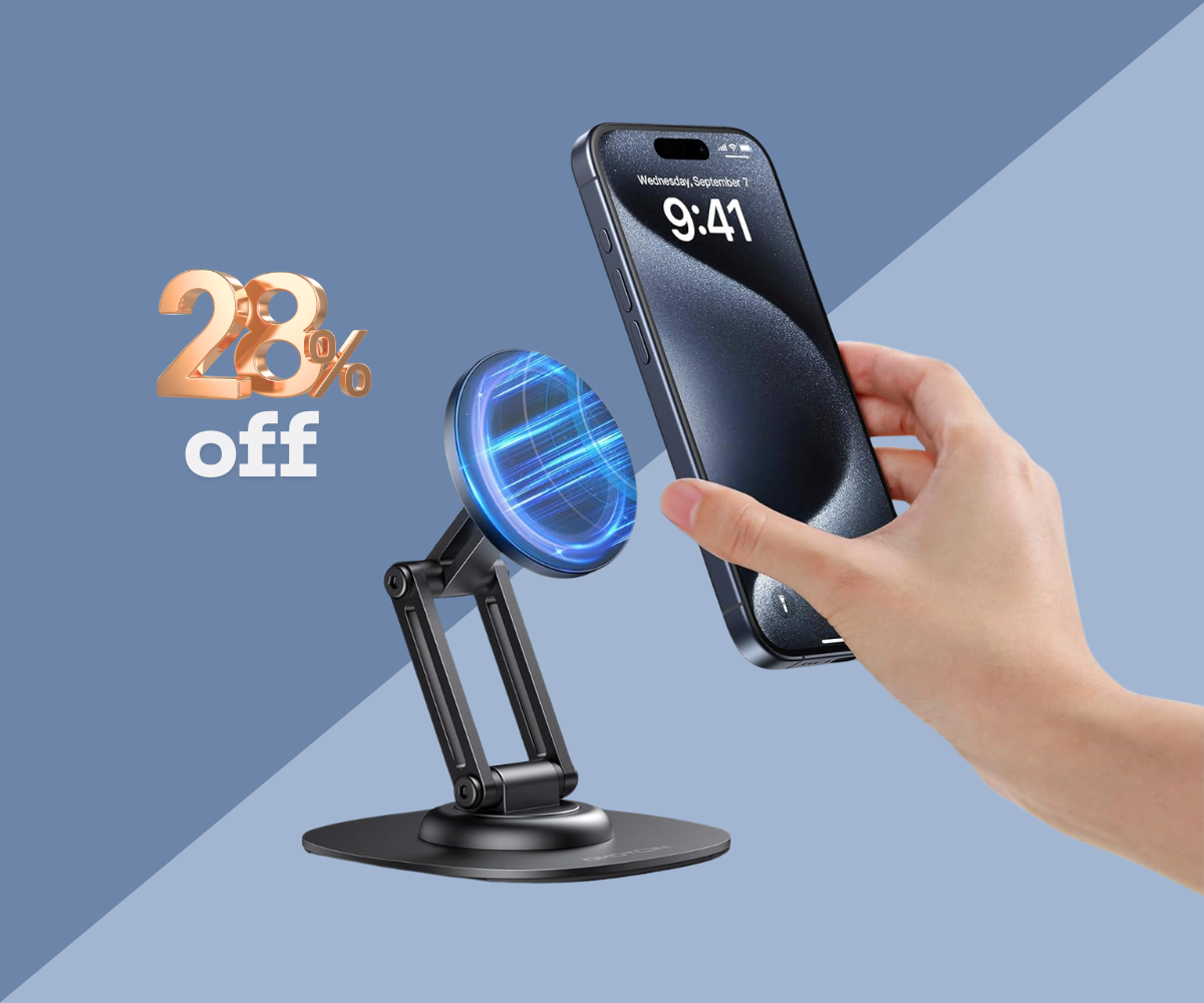 omoton-Magnetic Phone Stand for Desk