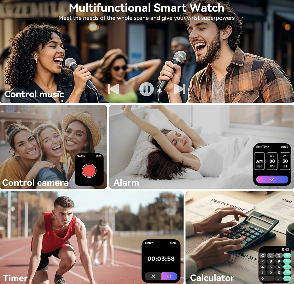 1.83-inch HD smartwatch with fitness tracking, Bluetooth calling, and 130+ sports modes