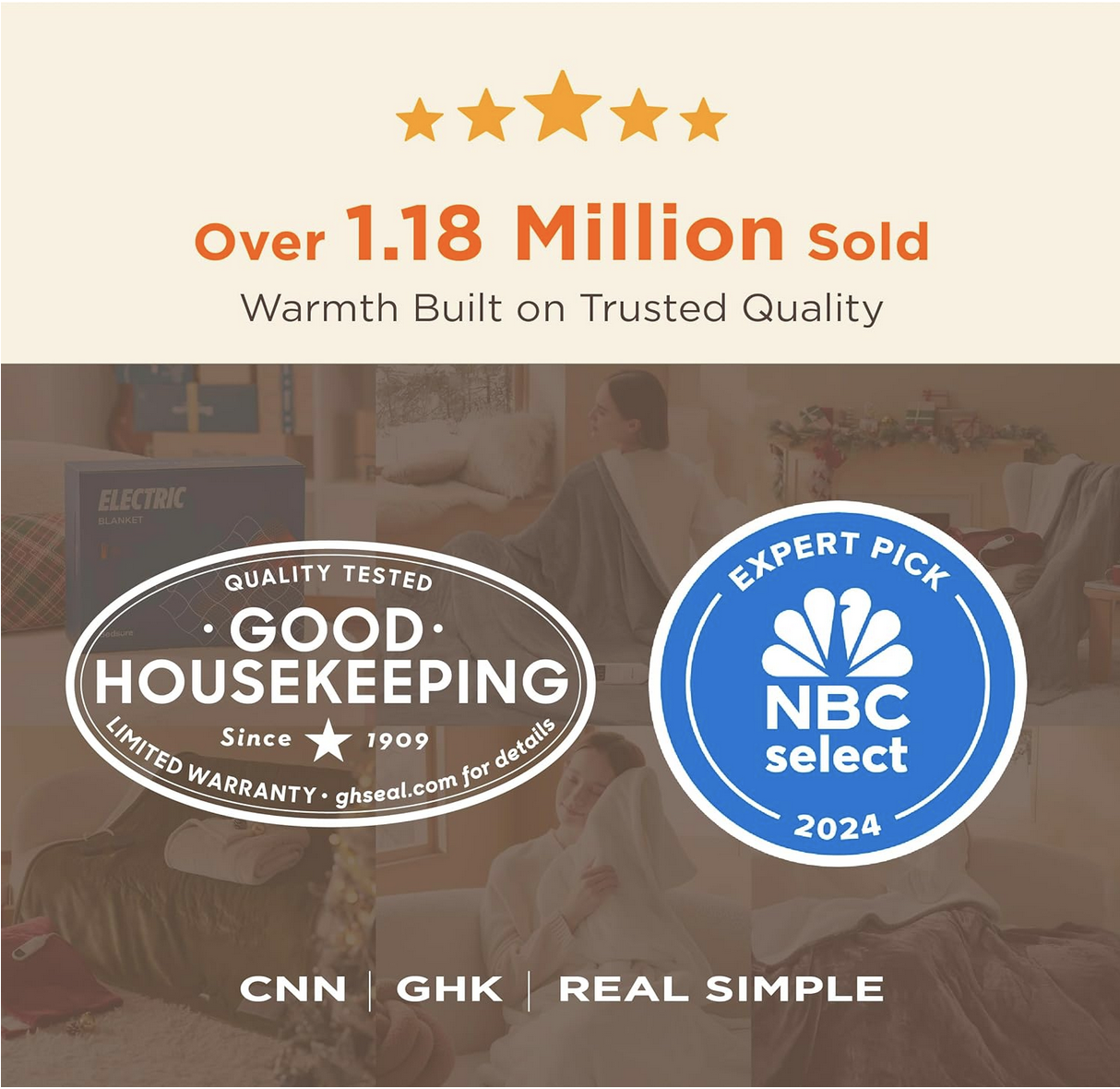 Bedsure blanket packaging – trusted quality badge