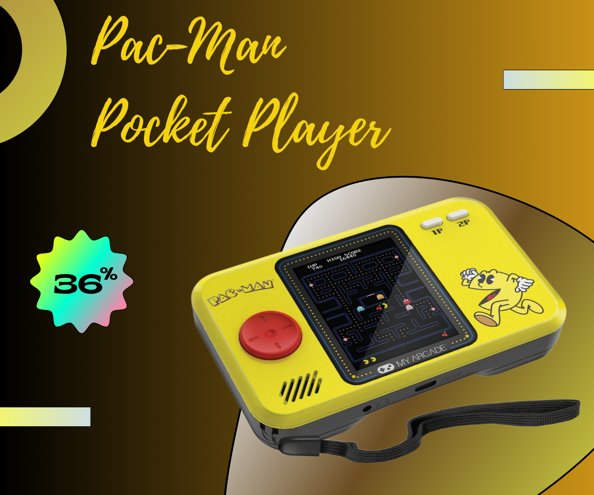 My Arcade Pac-Man Pocket Player Pro handheld console front view