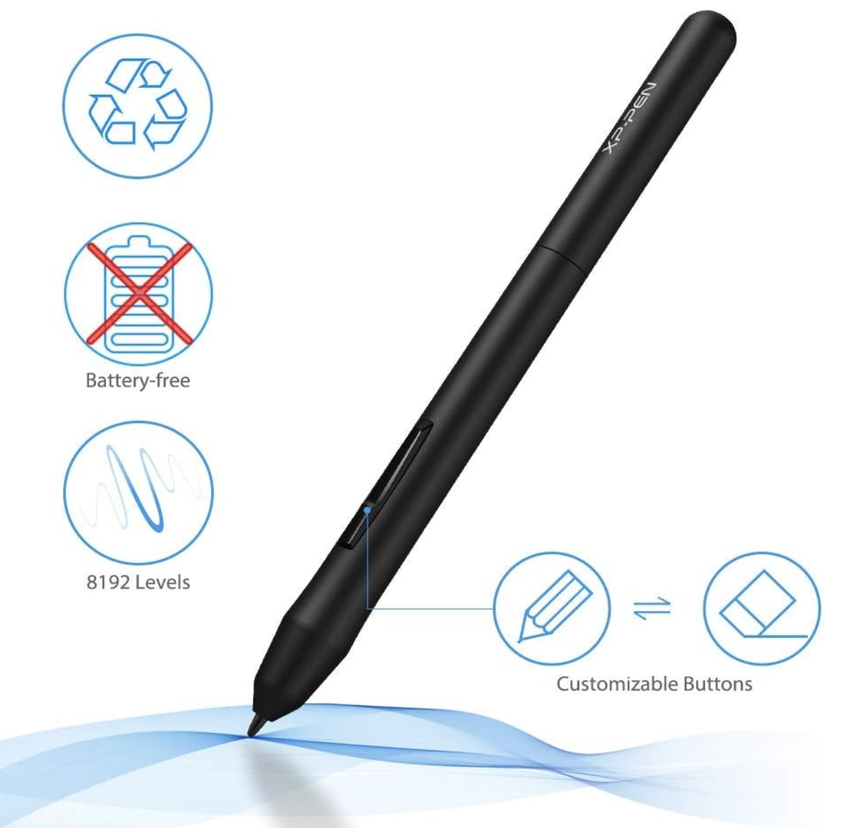 XP-PEN StarG640 6x4 inch drawing tablet and battery-free stylus