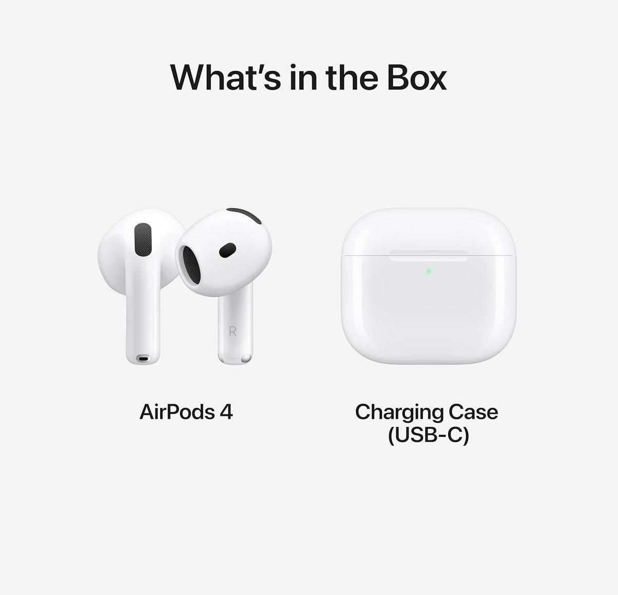Apple AirPods 4 – 31% OFF Must-Have Wireless Earbuds with 30H Battery & USB-C | Best Deal 2025 3 Apple AirPods 4 in USB-C charging case
