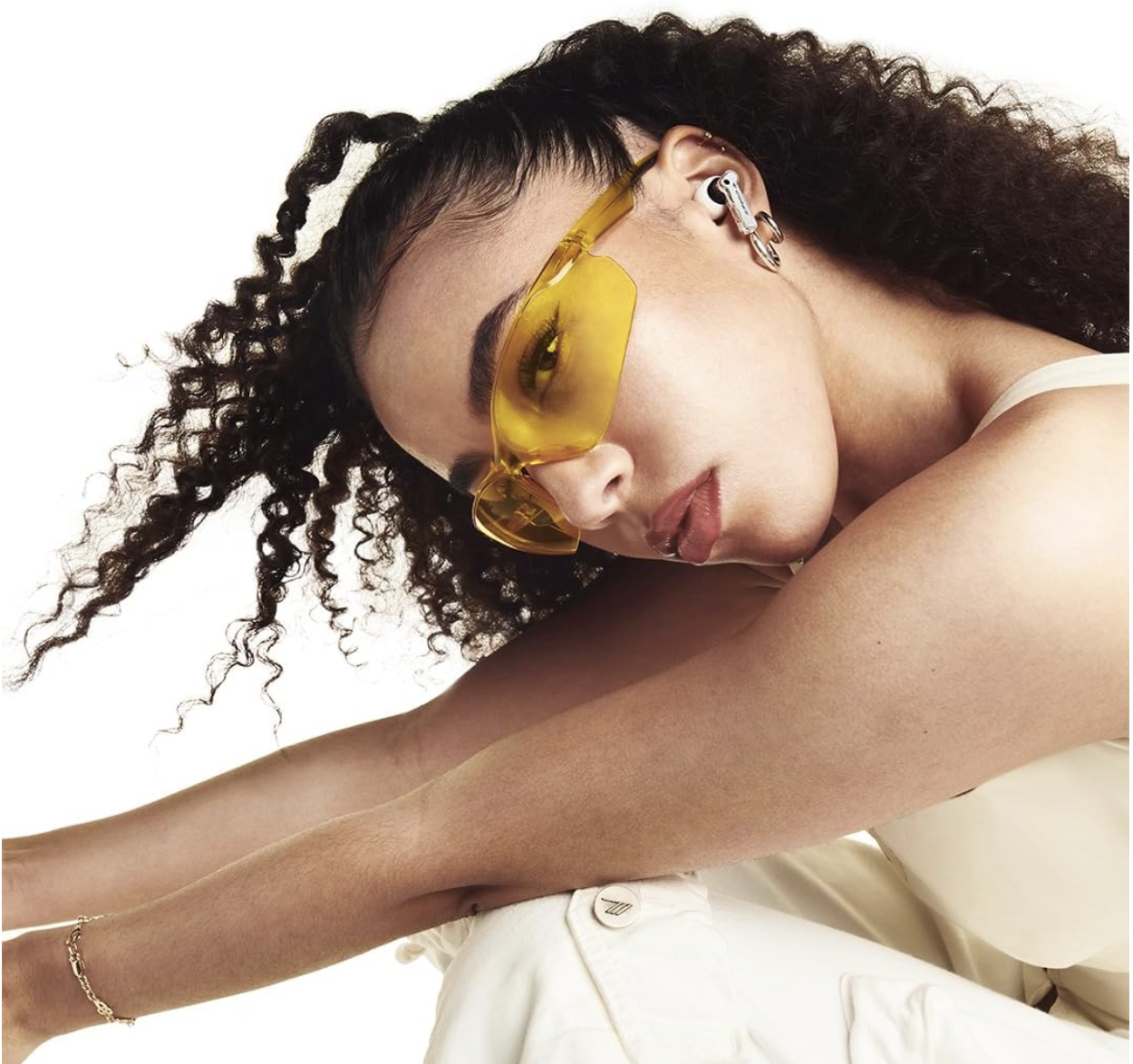 Person wearing Nothing Ear (a) Earbuds