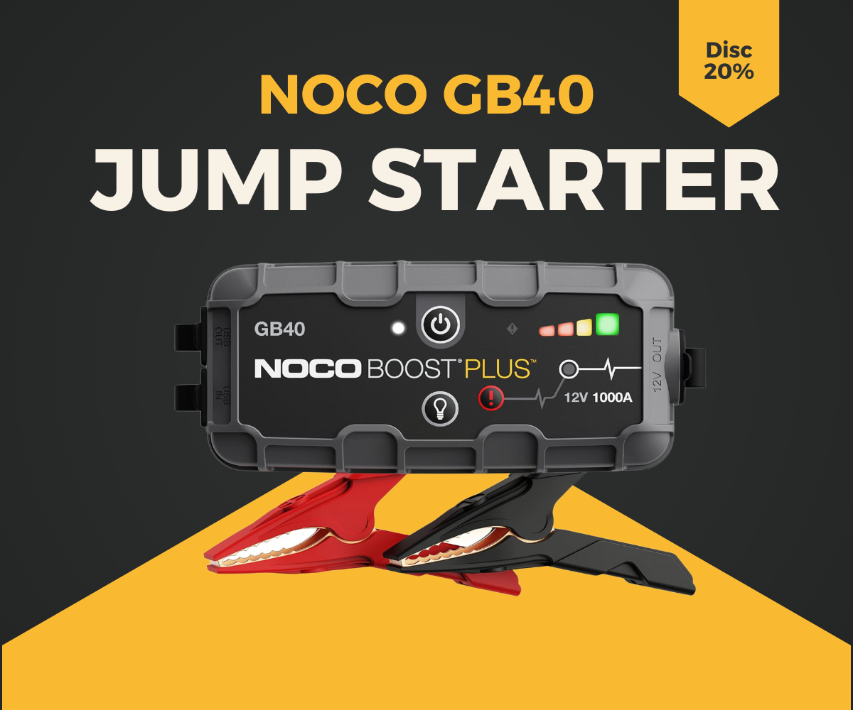 Black NOCO GB40 jump starter
