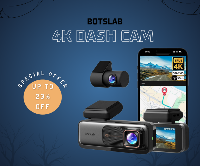 BOTSLAB 4K Dash Cam Review: The Ultimate All-Seeing Co-Pilot for Safer Drives 9 BOTSLAB silver 4K dual dash cam for front