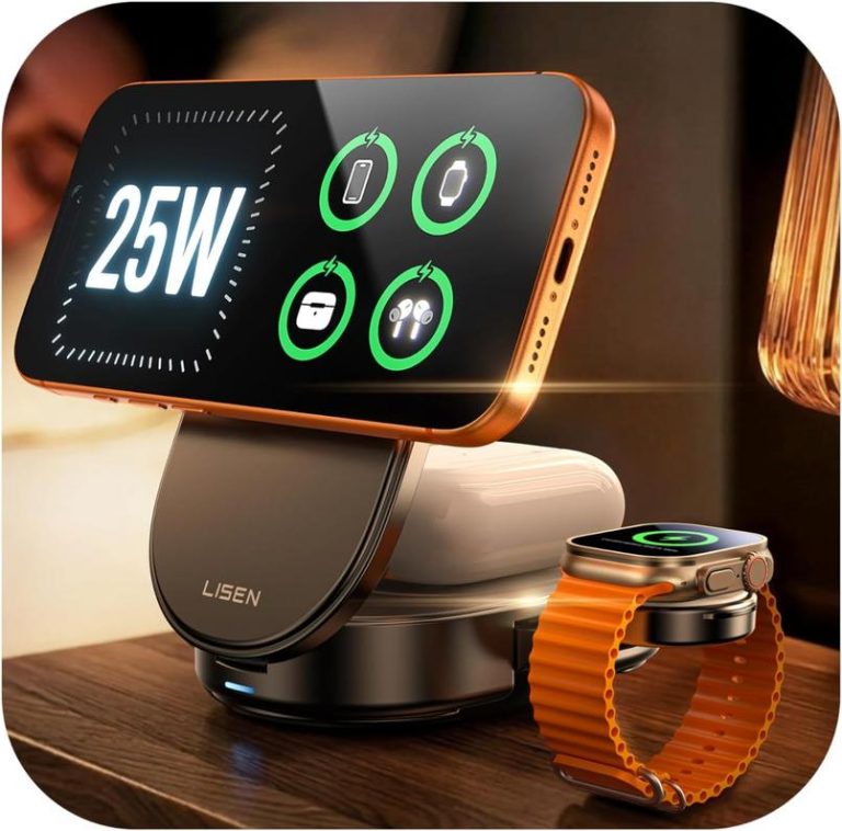 Powerful Upgrade: Collapsible Qi2.2 3-in-1 Charger – 60% Off! 5