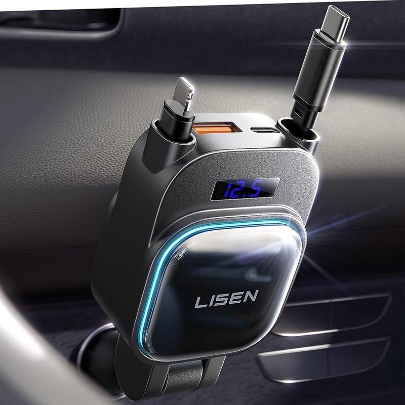 Smart 4-in-1 96W Car Charger: Practical Power for iPhone & Mac 1