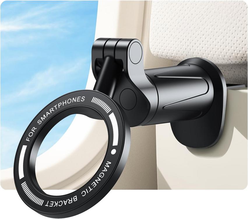 Essential MagSafe Phone Mount for Airplane Travel & Everyday Use 1