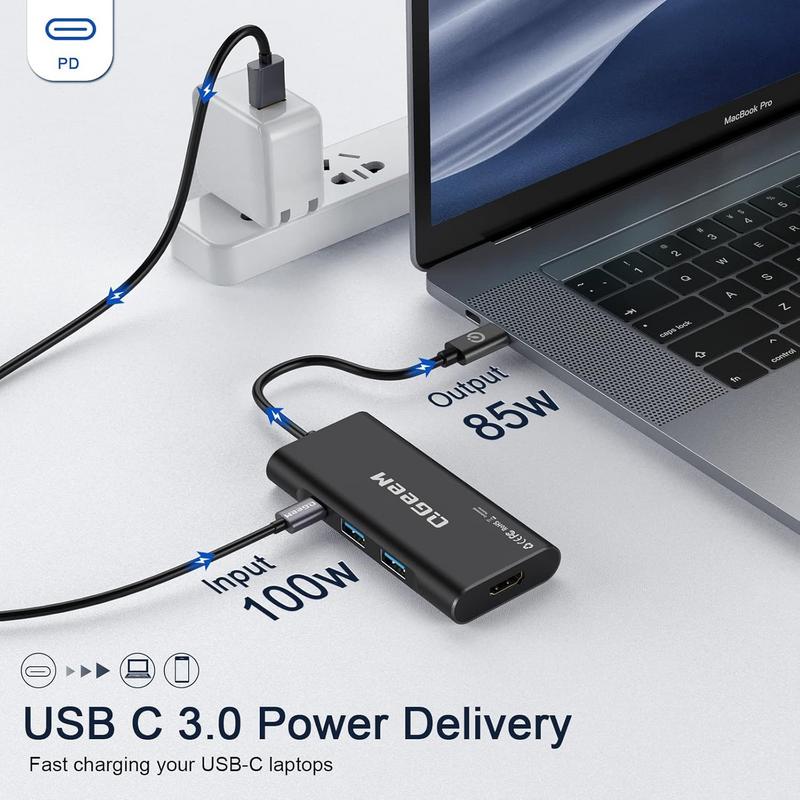 QGeeM USB-C 7-in-1 Dongle: An Essential Hub for Modern Mac and iPad Setups 2