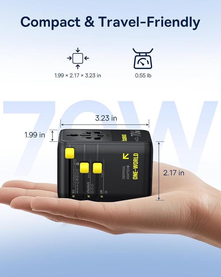Portable 6-in-1 Travel Adapter Powers Your Apple Kit Across 200 Countries 9 Portable 6-in-1 Travel Adapter Powers Your Apple Kit Across 200 Countries 8