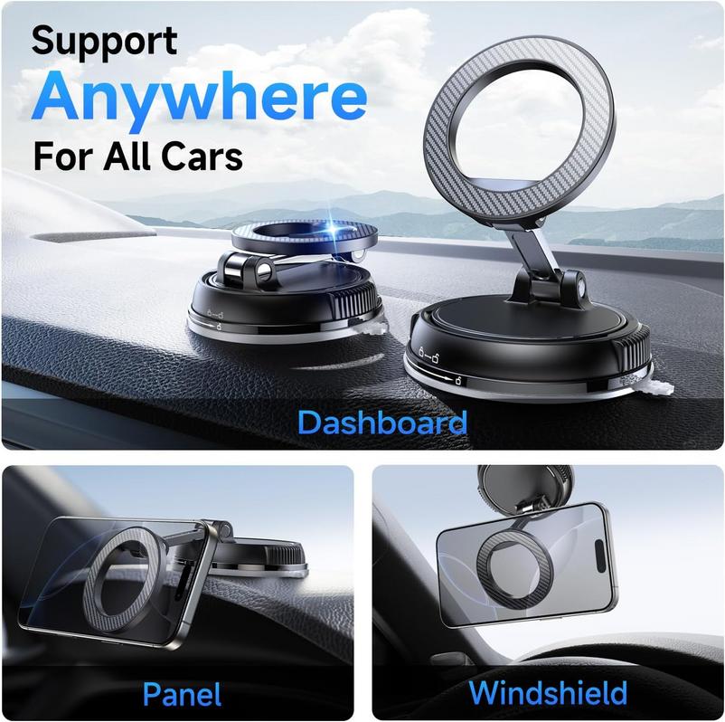 ANDERY Car Mount: A Strong Magnetic Holder for Your iPhone's Road Trips 4