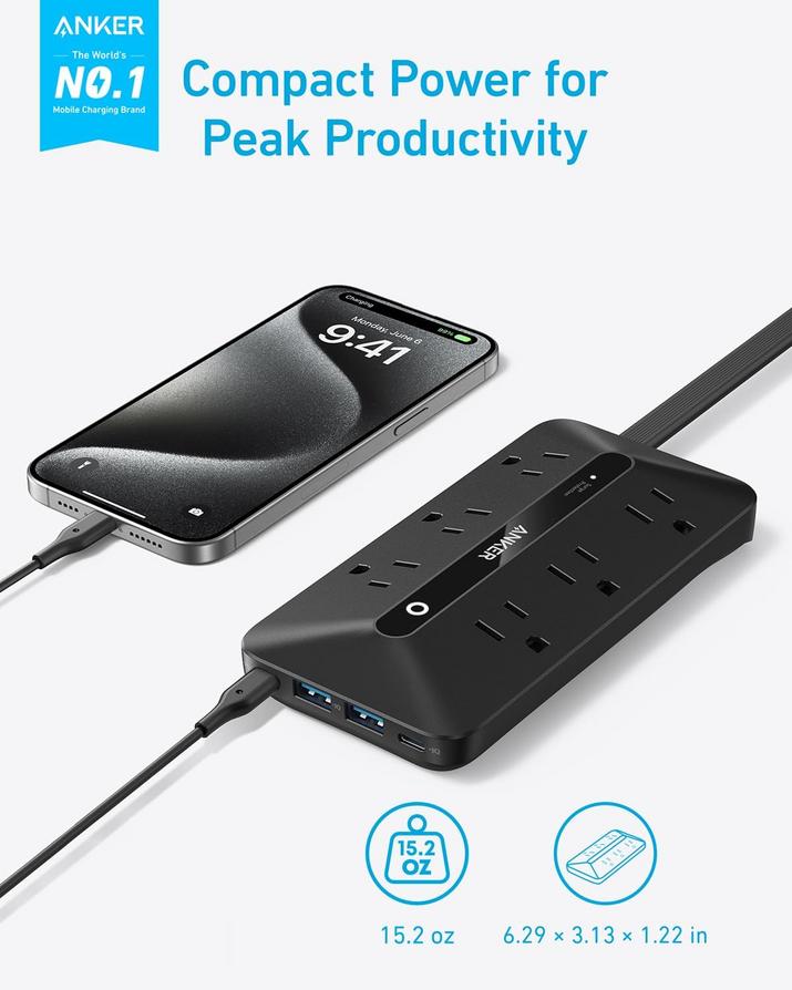 Anker's Flat Plug Power Strip: A Smart Upgrade for Apple Setups 8 Anker's Flat Plug Power Strip: A Smart Upgrade for Apple Setups 6