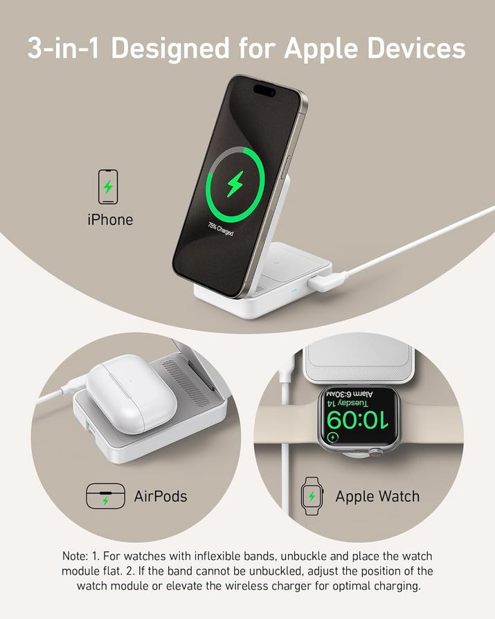 Anker MagGo: A Smarter 3-in-1 Foldable Charger for Apple Devices 1