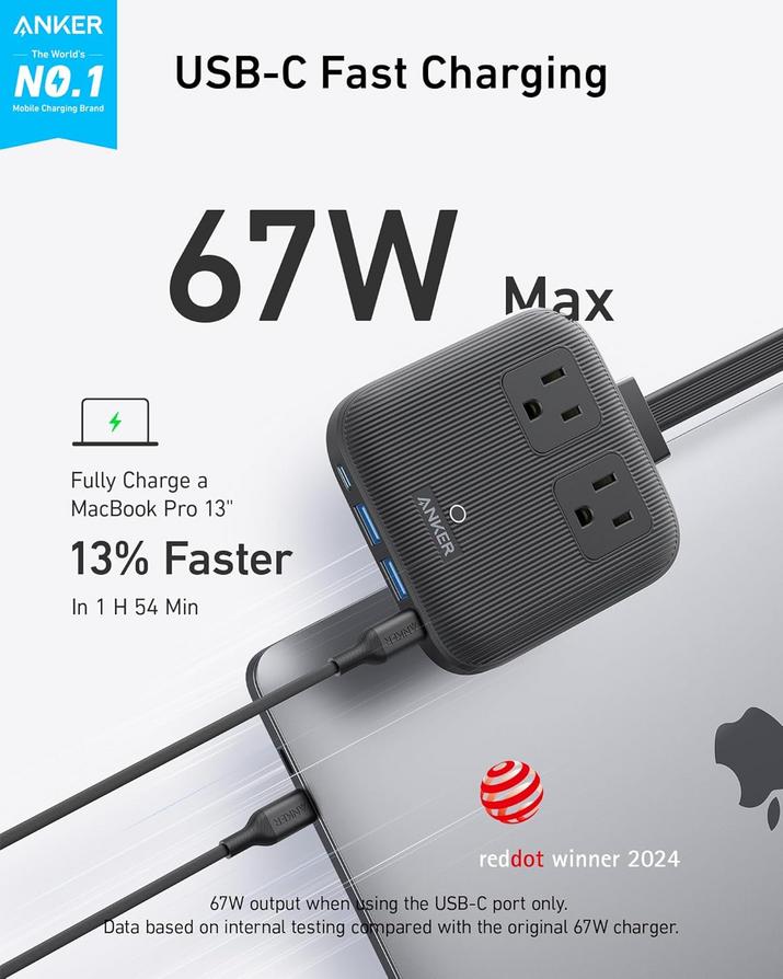 Anker Nano 67W Travel Power Strip: A Smart Essential for Apple Users 1