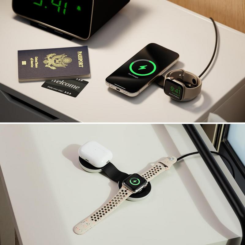 Butterfly 2-in-1 Charger: The Portable Power for Your Apple Devices 3