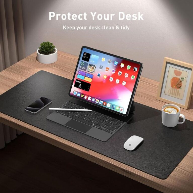 Clean Up Your Mac Setup with This Smart PU Leather Desk Pad 1 Clean Up Your Mac Setup with This Smart PU Leather Desk Pad 1