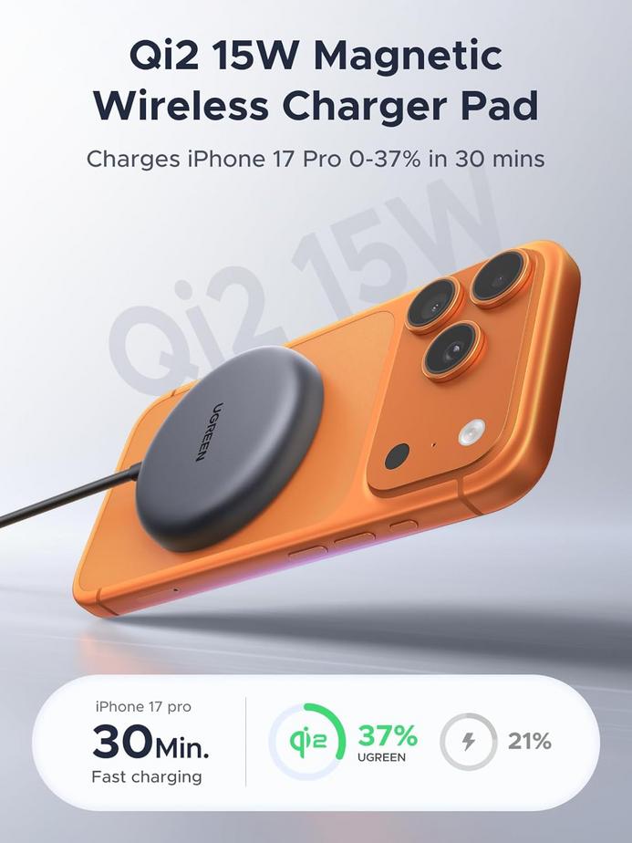 UGREEN's Practical Qi2 Magnetic Charger: A Simpler iPhone Setup 10 UGREEN's Practical Qi2 Magnetic Charger: A Simpler iPhone Setup 8