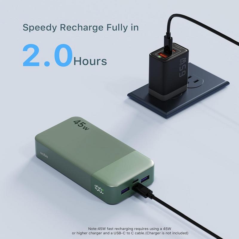 NOBIS 45W Portable Charger: Smart Power for Your Apple Devices 1