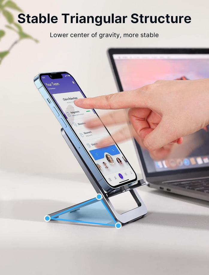 Portable Aluminum Stand: An Essential Upgrade for Your iPhone Setup 1