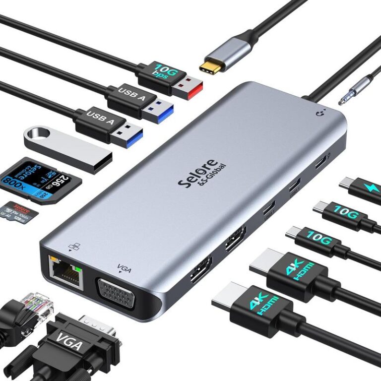 Upgrade Your Apple Desk: Selore's Powerful 14-in-1 USB-C Dock 9 Upgrade Your Apple Desk: Selore's Powerful 14-in-1 USB-C Dock 6