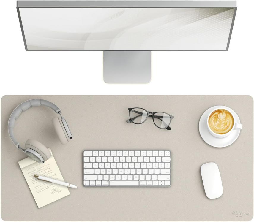 Essential Desk Upgrade: Smead's Vegan Leather Mat for Your Apple Gear 1