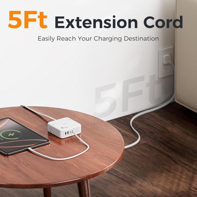 TESSAN's Smart 8-in-1 Surge Protector: A Cleaner Setup for Apple Gear 5