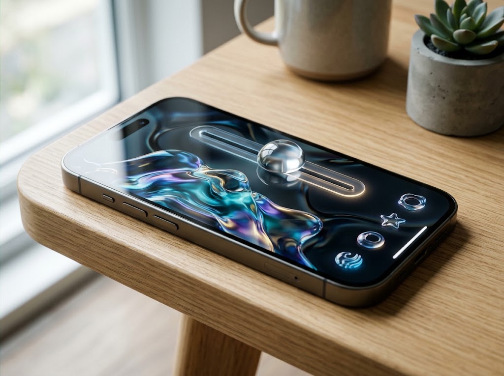 Liquid Glass Effect Control on a Slider ios 27