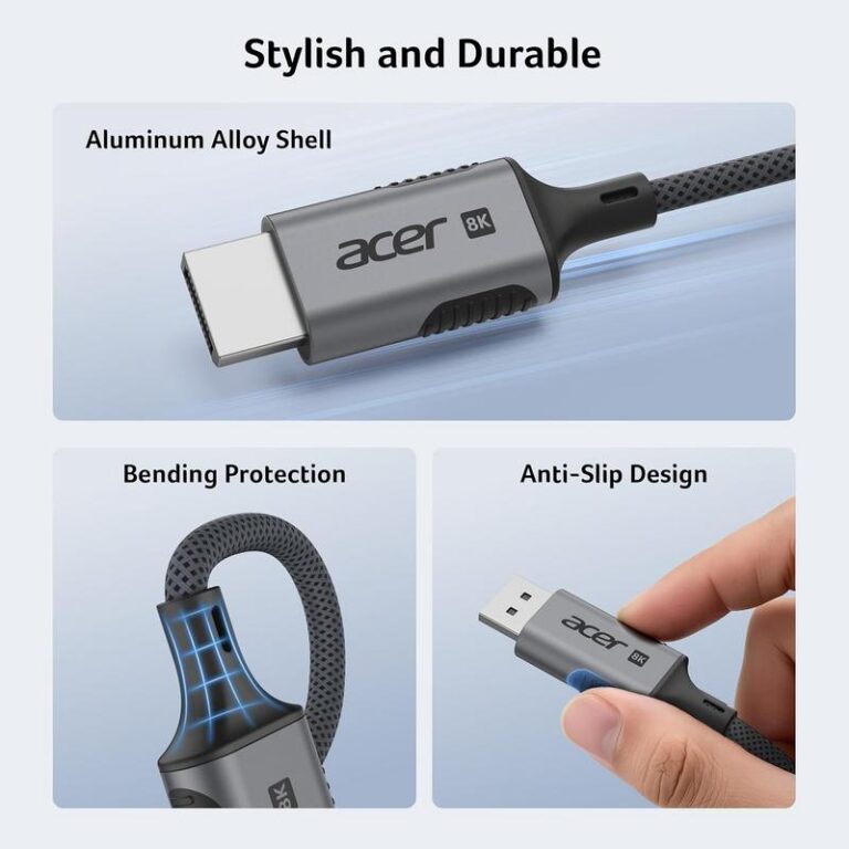 Smart Display Upgrade: The Acer USB-C to DisplayPort Cable for Mac 3 Smart Display Upgrade: The Acer USB-C to DisplayPort Cable for Mac 3