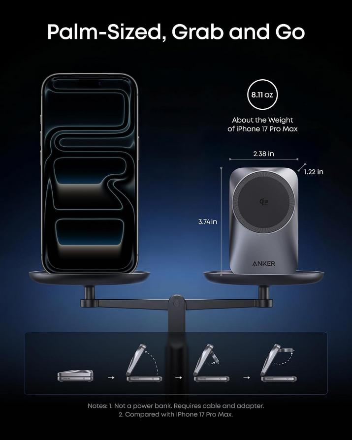 Anker's Portable 3-in-1 MagSafe Charger: Simpler Power for Your Apple Everyday 1 Anker's Portable 3-in-1 MagSafe Charger: Simpler Power for Your Apple Everyday 1