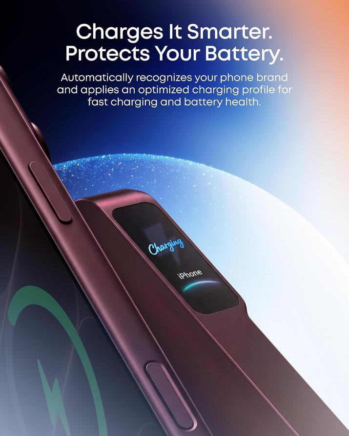 Anker's Portable Burgundy MagGo Power Bank for iPhone 18 Pro 2 Anker's Portable Burgundy MagGo Power Bank for iPhone 18 Pro 1
