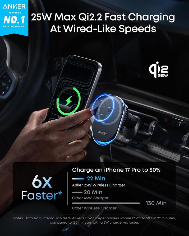 Anker Prime 25W MagSafe Car Charger Mount: An Essential iPhone Upgrade 2 Anker Prime 25W MagSafe Car Charger Mount: An Essential iPhone Upgrade 2