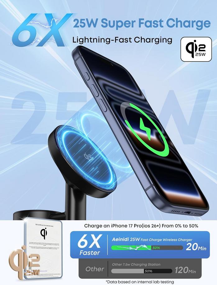 Practical Power: The Essential 3-in-1 Charging Station for Apple Gear 2