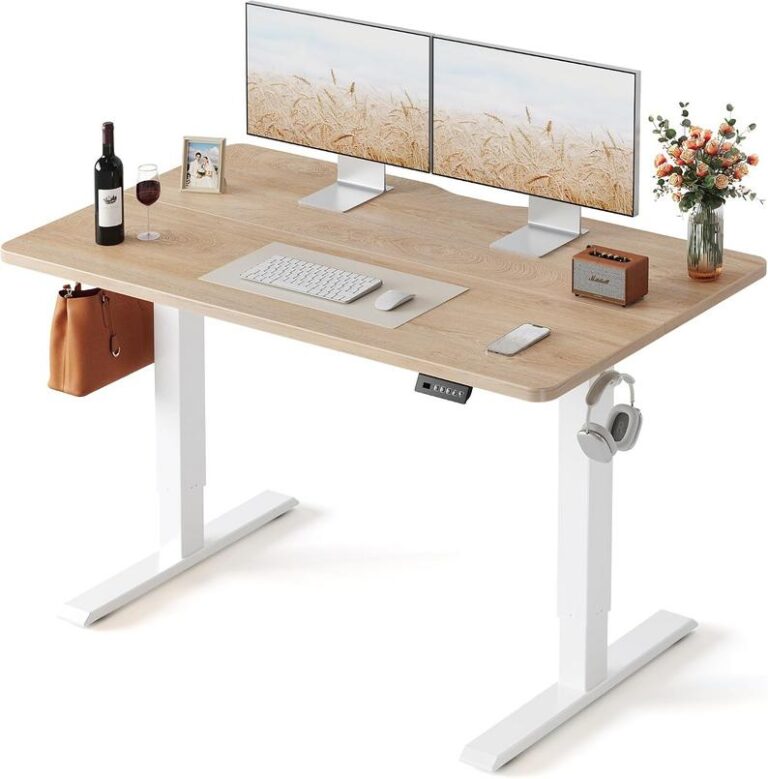 Practical Upgrade: The FEZIBO Electric Standing Desk for Your Apple Setup 2