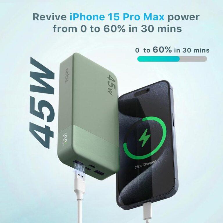 NOBIS Portable Charger: An Essential Power Bank for Apple Users 1
