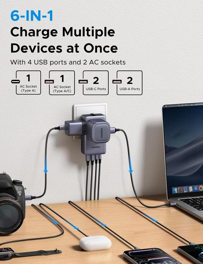 UGREEN 45W USB-C Travel Adapter: Essential Power for Apple Devices 1 UGREEN 45W USB-C Travel Adapter: Essential Power for Apple Devices 1
