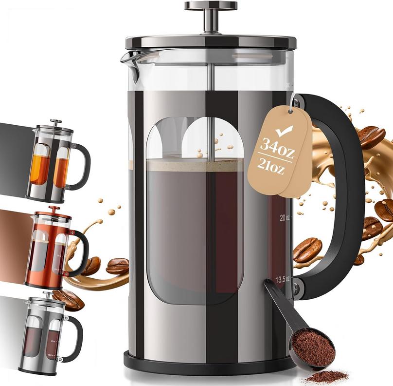 Veken 34oz French Press: Essential for a Cleaner Apple Workspace 1 Veken 34oz French Press: Essential for a Cleaner Apple Workspace 1