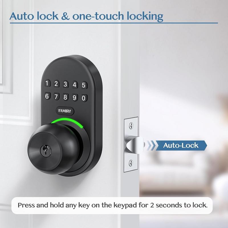 Yamiry Keypad Smart Door Knob Lock: A Practical Home Upgrade 1 Yamiry Keypad Smart Door Knob Lock: A Practical Home Upgrade 1